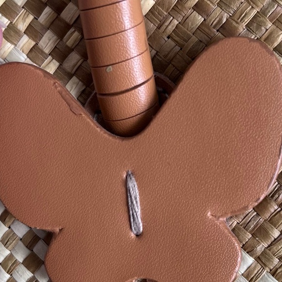 Etienne Aigner Straw Woven Butterfly Purse Plaid  GUC - Picture 3 of 12